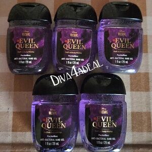 5X Bath & Body Works X Disney Villain EVIL QUEEN AntiBacterial 1 fl oz Pocketbac